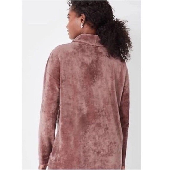 J Jill Pure Jill XL Mauve Pink Purple Velvet Velour Set Track Suit Lounge NWT - Picture 2 of 16